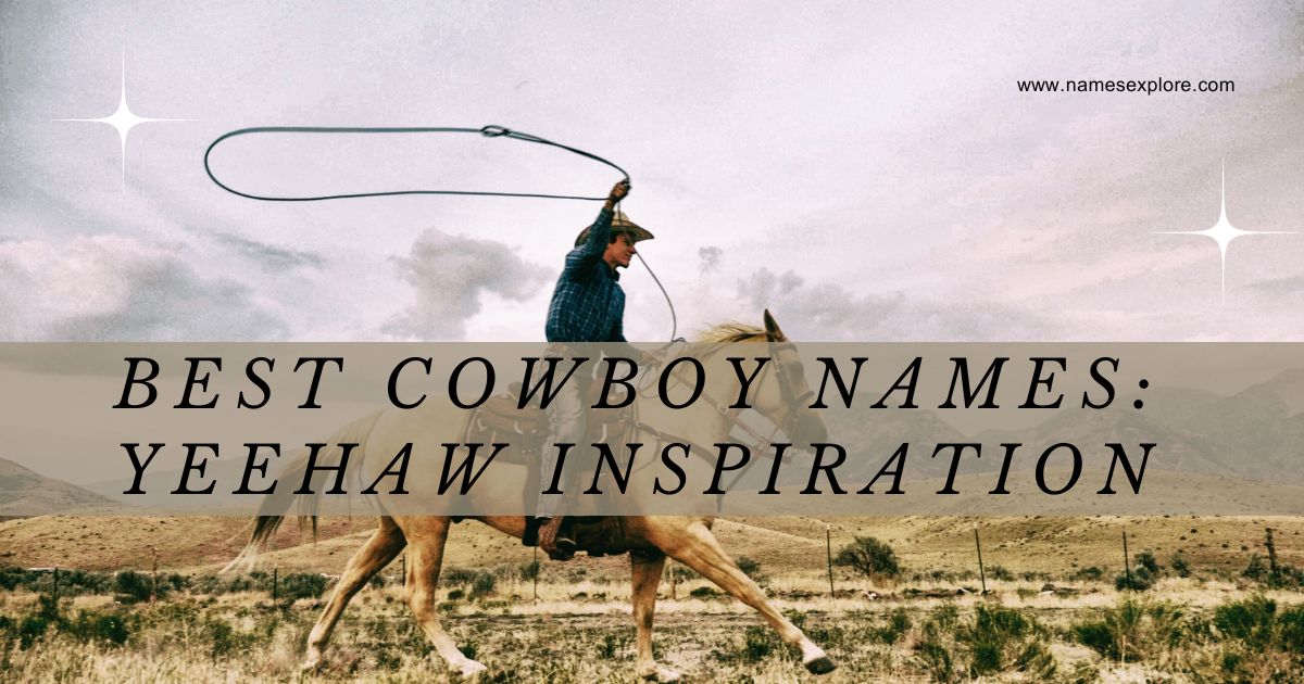 Best Cowboy Names: Yeehaw Inspiration