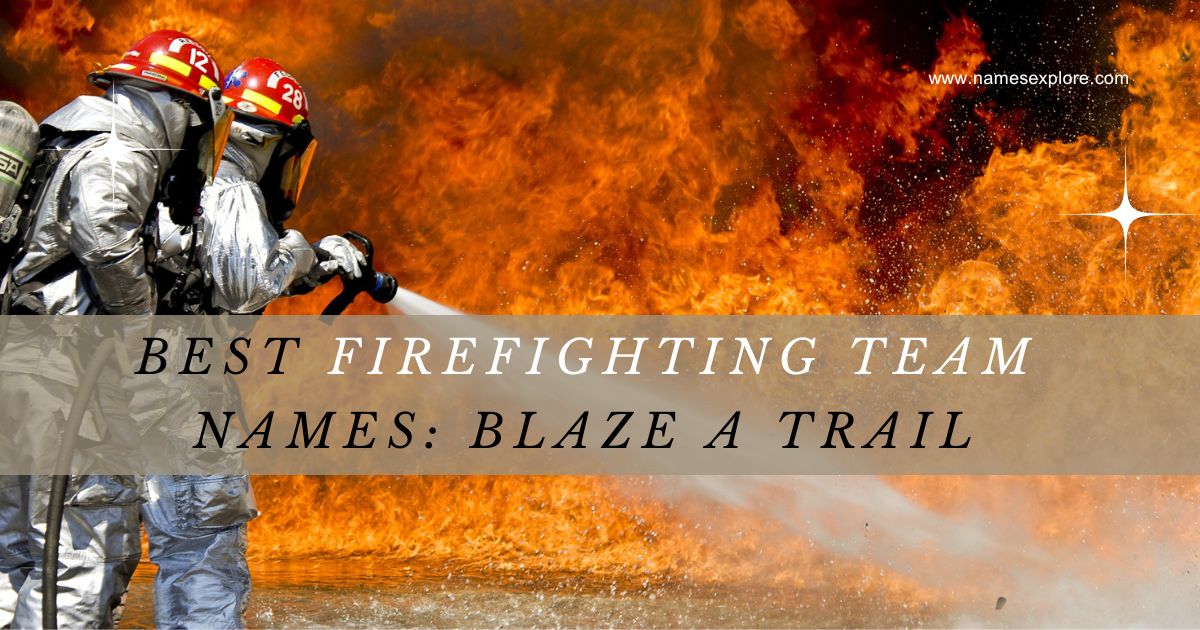 Best Firefighting Team Names: Blaze a Trail