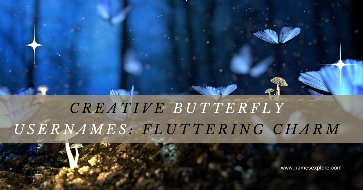 Creative Butterfly Usernames: Fluttering Charm