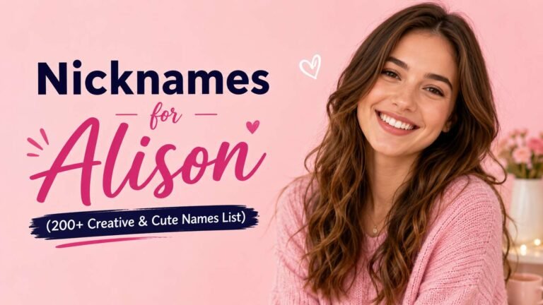 Nicknames for Alison