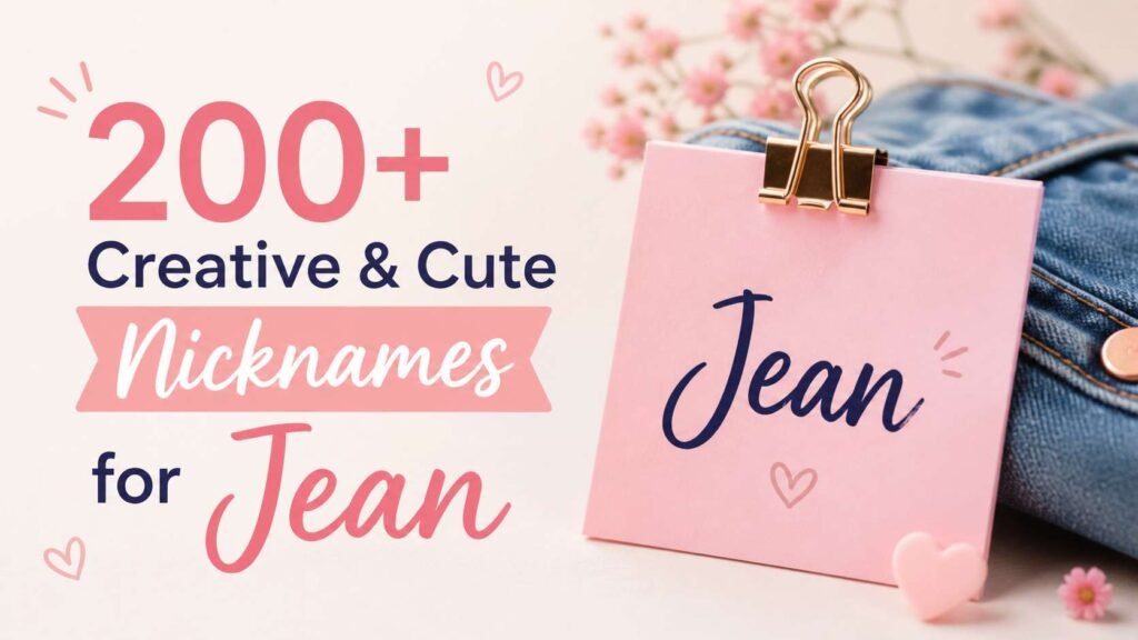 Nicknames for Jean