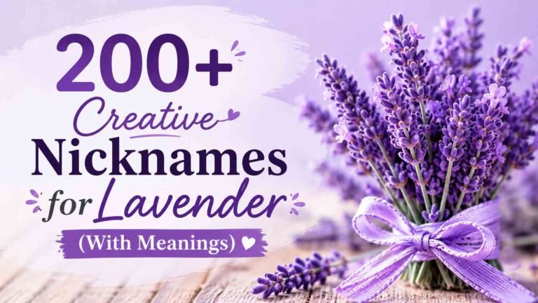 Nicknames for Lavender
