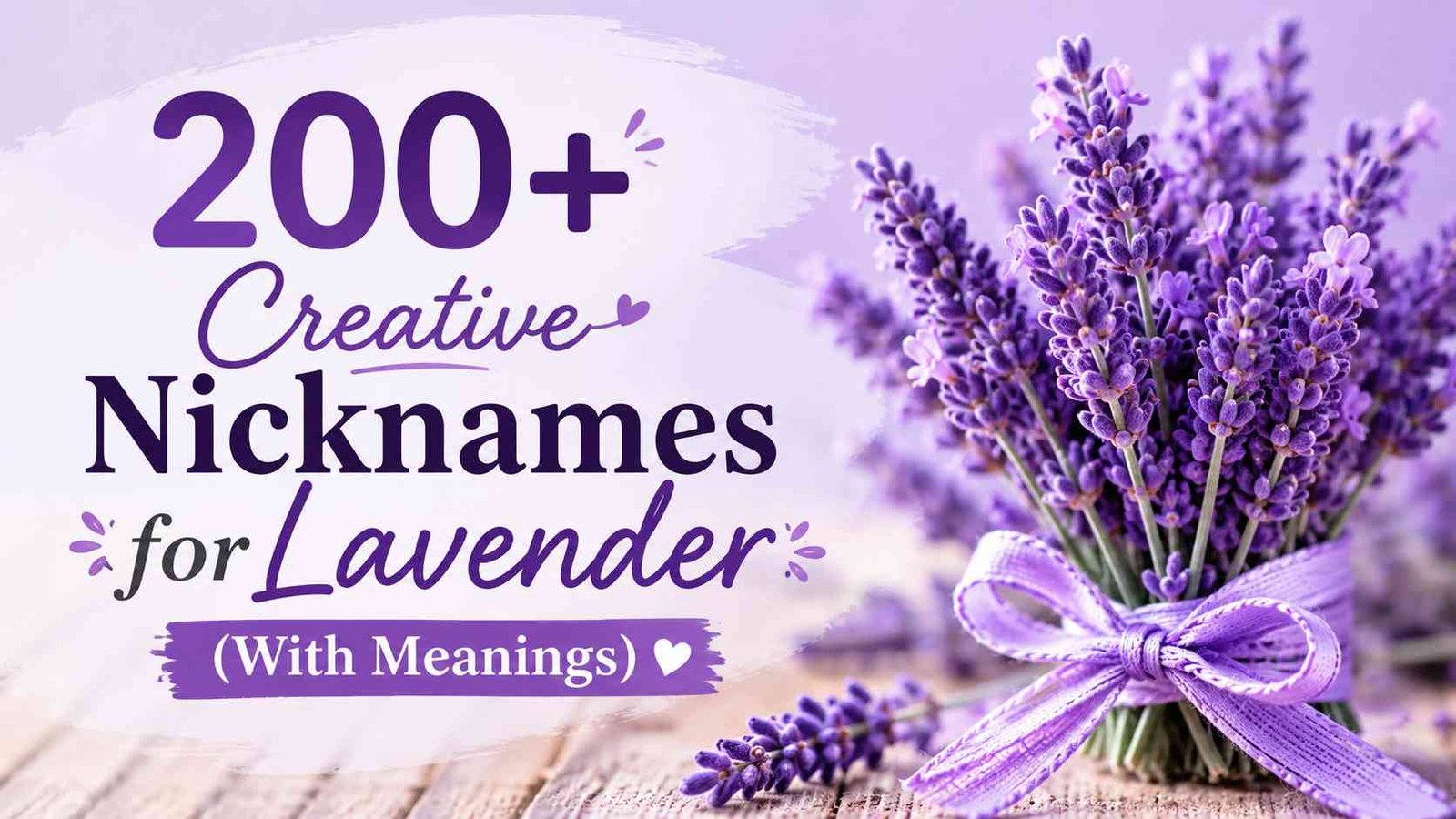 Nicknames for Lavender