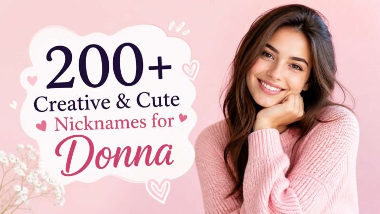 Nicknames for Donna