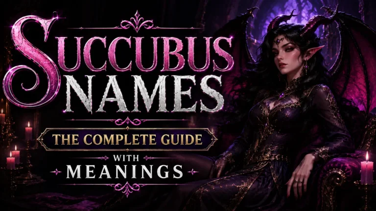 Succubus Names The Complete Guide with Meanings