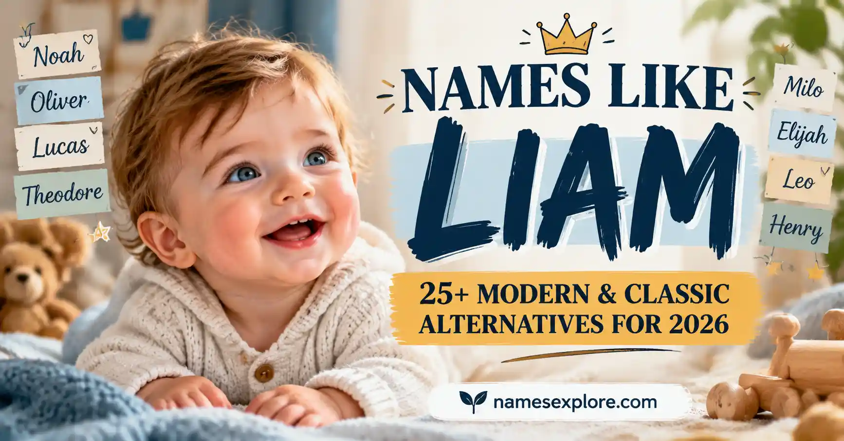 Names Like Liam 25+ Modern & Classic Alternatives for 2026.